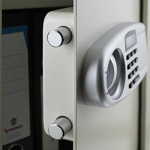 Bituxx Sejf elektroniczny 52cm jasnoszary domowy zamek szyfrowy klucz awaryjny