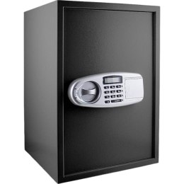 Bituxx Sejf elektroniczny 52cm zamek kodowy 6-cyfrowy czarny stalowy na ścianę