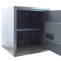 Bituxx Sejf elektroniczny na dokumenty zamek kodowy 6-cyfrowy szary stalowy mocny