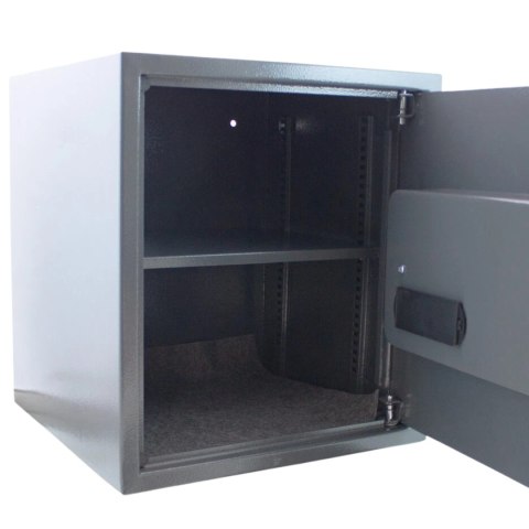 Bituxx Sejf elektroniczny na dokumenty zamek kodowy 6-cyfrowy szary stalowy mocny