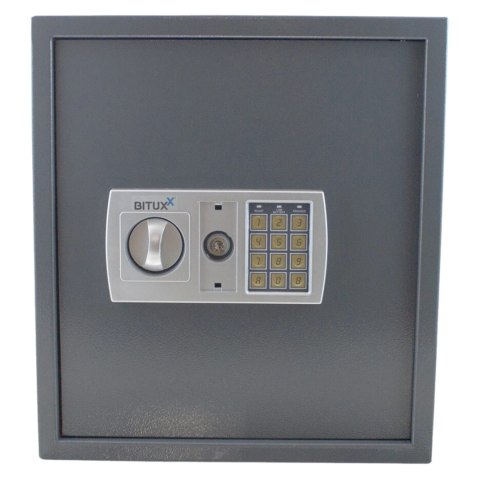 Bituxx Sejf elektroniczny na dokumenty zamek kodowy 6-cyfrowy szary stalowy mocny