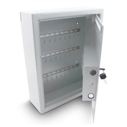 Bituxx Sejf na klucze 48 haczyków zamek elektroniczny szyfrowy jasnoszary metalowy