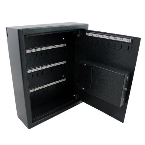 Bituxx Sejf na klucze 48 haczyzków elektroniczny zamek kodowy solidny czarny