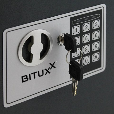 Bituxx Sejf na klucze 48 haczyzków elektroniczny zamek kodowy solidny czarny
