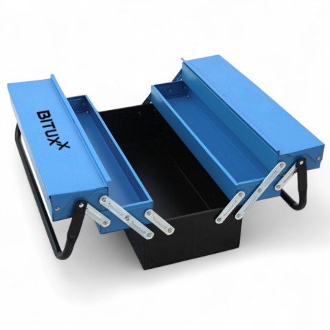 Bituxx Skrzynka Walizka Narzędziowa Bituxx Stalowa 51x24x24 cm Przenośna Składana