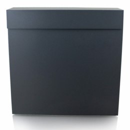 Bituxx Skrzynka na listy stal nierdzewna z gazetnikiem duża pojemność 370x370 mm