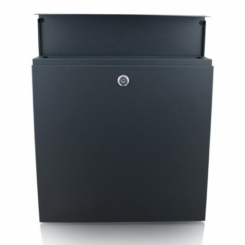 Bituxx Skrzynka na listy stal nierdzewna z gazetnikiem duża pojemność 370x370 mm