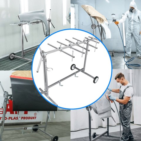 Bituxx Stojak lakierniczy obrotowy do lakierowania z ramionami solidna konstrukcja