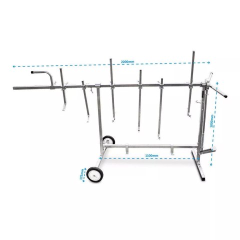 Bituxx Stojak lakierniczy obrotowy do lakierowania z ramionami solidna konstrukcja