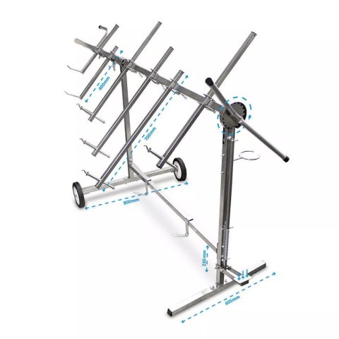 Bituxx Stojak lakierniczy obrotowy do lakierowania z ramionami solidna konstrukcja