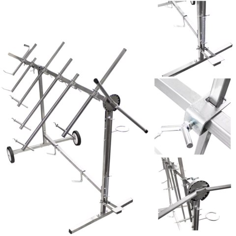 Bituxx Stojak lakierniczy obrotowy do lakierowania z ramionami solidna konstrukcja