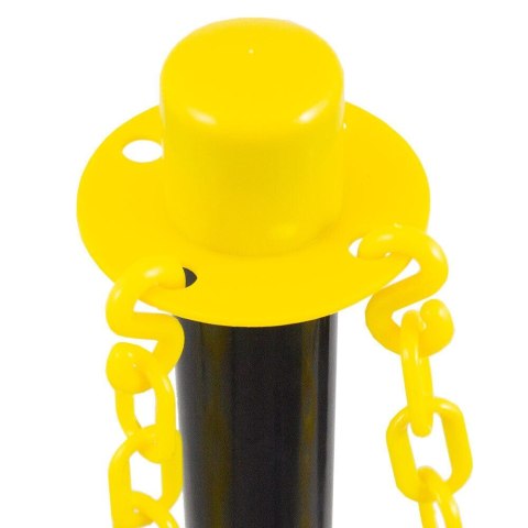 Bituxx Zestaw Słupków Odgradzających z Łańcuszkami 150 cm Stabilność Mobilność