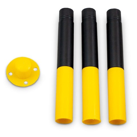 Bituxx Zestaw Słupków Odgradzających z Łańcuszkami 150 cm Stabilność Mobilność