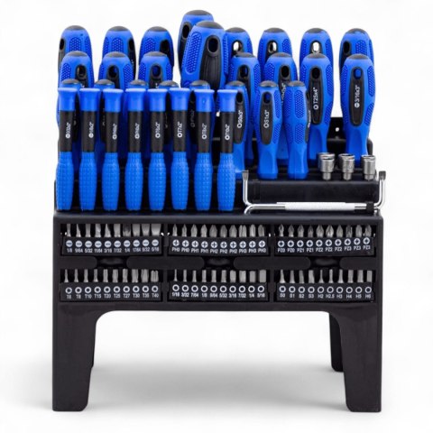 Bituxx Zestaw wkrętaków i bitów 100 el. Torx PH PZ SL Hex z grzechotką magnetyczne