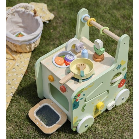 Classic World CLASSIC WORLD Drewniana Kuchnia 2w1 Pchacz Odkręcane Koła