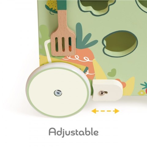 Classic World CLASSIC WORLD Drewniana Kuchnia 2w1 Pchacz Odkręcane Koła