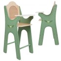 Classic World CLASSIC WORLD Drewniane Krzesełko Vintage do Karmienia dla Lalek
