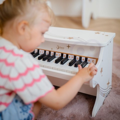 Classic World CLASSIC WORLD Drewniane Pianino dla Dzieci + Książeczka do Nauki