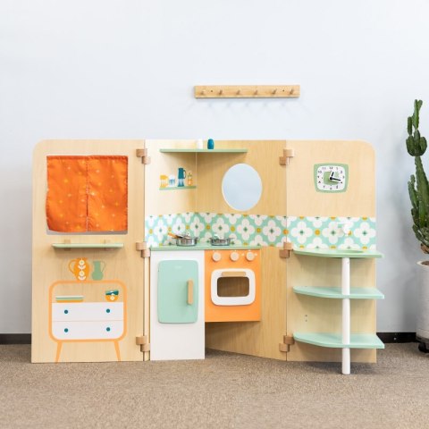 Classic World CLASSIC WORLD Wielofunkcyjny Domek z Kuchnią Rozkładany XXL