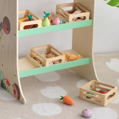 Classic World CLASSIC WORLD Zestaw Drewnianych Wypieków w Koszyku 6 el.