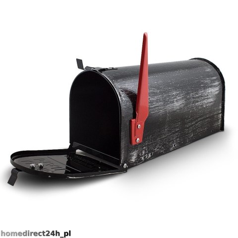 E-hurtownia Skrzynka na Listy Amerykańska Retro Stalowa z Flagą i Uchwyt Montażowy