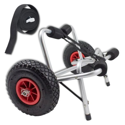 E-hurtownia Wózek Transportowy do KAJAKA Pontonu ŁODZI DESKI SUP Składany Udźwig 70kg