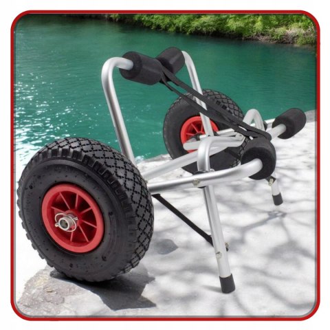 E-hurtownia Wózek Transportowy do KAJAKA Pontonu ŁODZI DESKI SUP Składany Udźwig 70kg