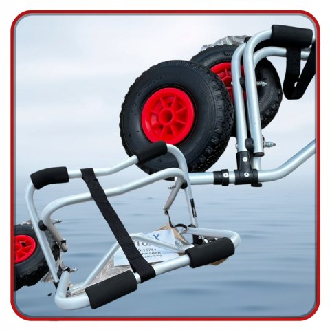 E-hurtownia Wózek Transportowy do KAJAKA Pontonu ŁODZI DESKI SUP Składany Udźwig 70kg