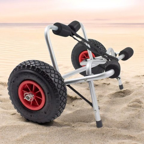 E-hurtownia Wózek Transportowy do KAJAKA Pontonu ŁODZI DESKI SUP Składany Udźwig 70kg