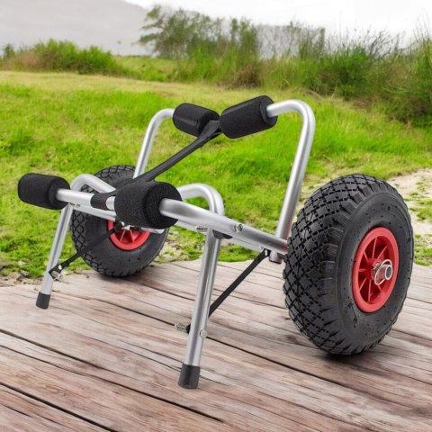 E-hurtownia Wózek Transportowy do KAJAKA Pontonu ŁODZI DESKI SUP Składany Udźwig 70kg