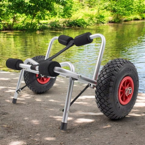 E-hurtownia Wózek Transportowy do KAJAKA Pontonu ŁODZI DESKI SUP Składany Udźwig 70kg