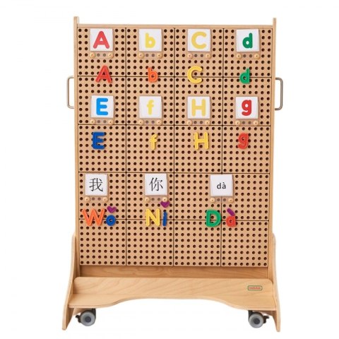 Masterkidz MASTERKIDZ Alfabet Zestaw Liter (Dużych i Małych) do Paneli Ściennych STEM 122 el.