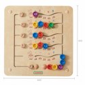 Masterkidz MASTERKIDZ Kolorowe Gąsieniczki Nauka Liczb i Ilości - Tablica Ścienna Edukacyjna Montessori