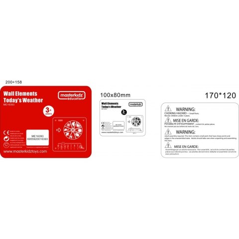 Masterkidz MASTERKIDZ Tablica Edukacyjna Pogoda