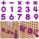 Masterkidz MASTERKIDZ Zestaw Cyferek i Znaków do Nauki Liczenia i Matematyki do Paneli Ściennych STEM 82 el.