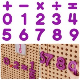 Masterkidz MASTERKIDZ Zestaw Cyferek i Znaków do Nauki Liczenia i Matematyki do Paneli Ściennych STEM 82 el.