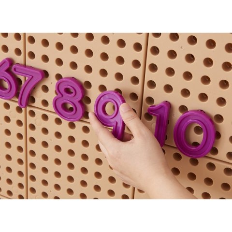 Masterkidz MASTERKIDZ Zestaw Cyferek i Znaków do Nauki Liczenia i Matematyki do Paneli Ściennych STEM 82 el.