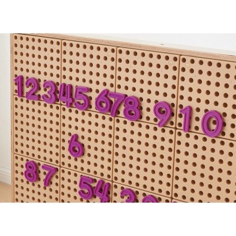 Masterkidz MASTERKIDZ Zestaw Cyferek i Znaków do Nauki Liczenia i Matematyki do Paneli Ściennych STEM 82 el.