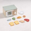 Tooky Toy TOOKY TOY Drewniana Kuchenka Mikrofalowa Zestaw Produktów Spożywczych