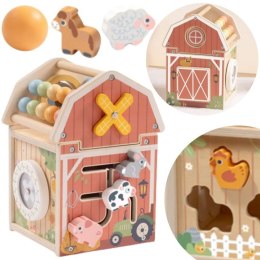 Tooky Toy TOOKY TOY Drewniana Stodoła Aktywności Sorter Liczydło Montessori