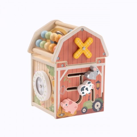 Tooky Toy TOOKY TOY Drewniana Stodoła Aktywności Sorter Liczydło Montessori