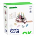 Tooky Toy TOOKY TOY Drewniany Tort Urodzinowy ze Świeczkami Rzepy