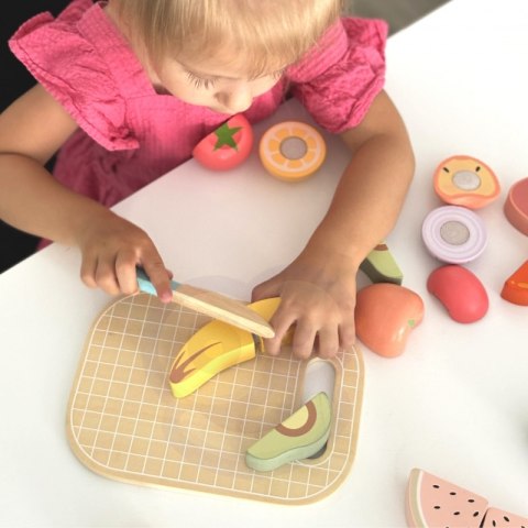 Tooky Toy TOOKY TOY Drewniany Zestaw Żywność Warzywa Owoce
