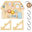 Tooky Toy TOOKY TOY Duża Drewniana Tablica Manipulacyjna Domek - Centrum Aktywności