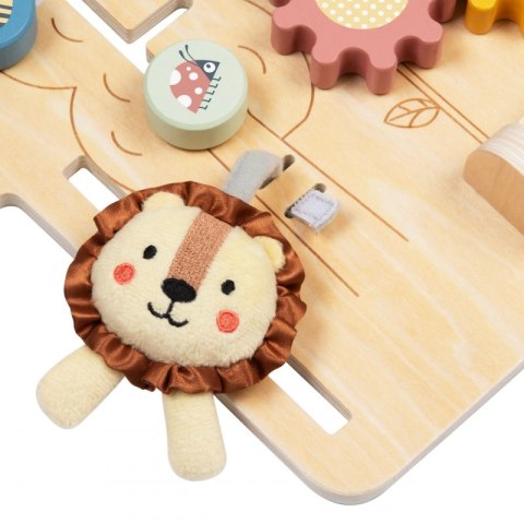 Tooky Toy TOOKY TOY Duża Drewniana Tablica Manipulacyjna Domek - Centrum Aktywności