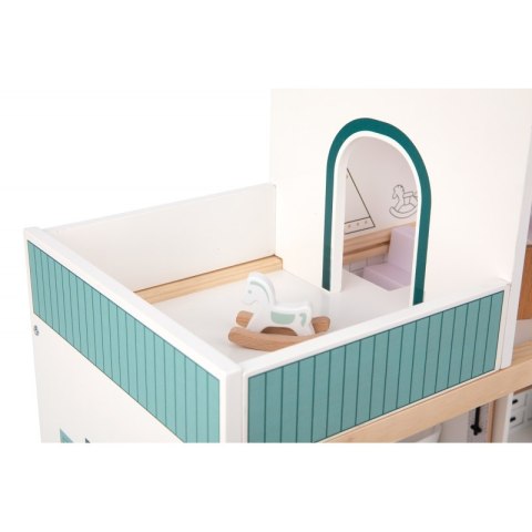 Tooky Toy TOOKY TOY Duży Drewniany Domek dla Lalek + Figurki FSC