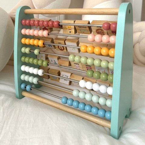 Tooky Toy TOOKY TOY Liczydło Dwustronne Alfabet Obrazki