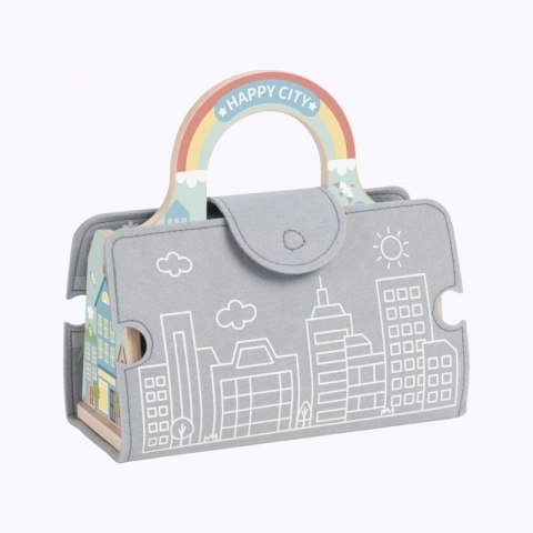 Tooky Toy TOOKY TOY Zestaw Mini Miasto Przenośny Zestaw Torba Samochody