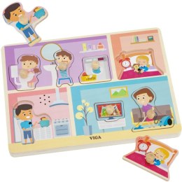 Viga Toys VIGA Puzzle Dźwiękowe Dopasuj Codzienne Aktywności