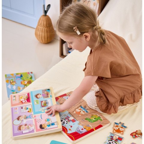 Viga Toys VIGA Puzzle Dźwiękowe Dopasuj Codzienne Aktywności